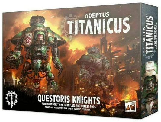 Adeptus Titanicus - Questoris Knights w/ Thunderstrike Gauntlets & Rocket Pods