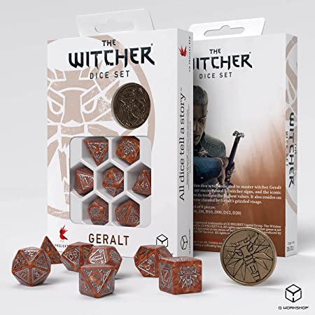 RPG Dice Set - The Witcher: Geralt - The Monster Slayer