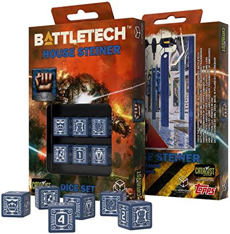 Battletech D6 Dice Set - House Steiner (6)
