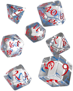 RPG Dice Set - Classic: Translucent & Red (7)