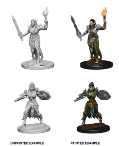 Pathfinder: Deep Cuts Unpainted Miniatures - Elf Female Fighter (72599)