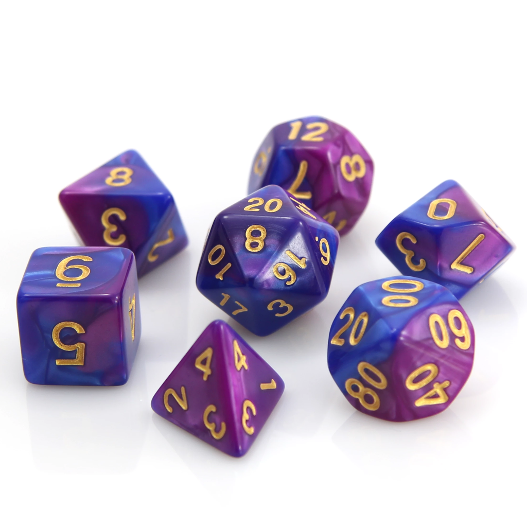 RPG Set - Purple/Blue Marble