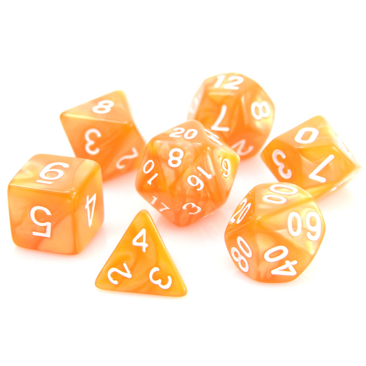 RPG Set - Orange Swirl w/ White