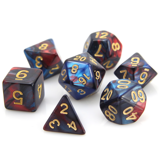 RPG Set - Red/Blue Marble