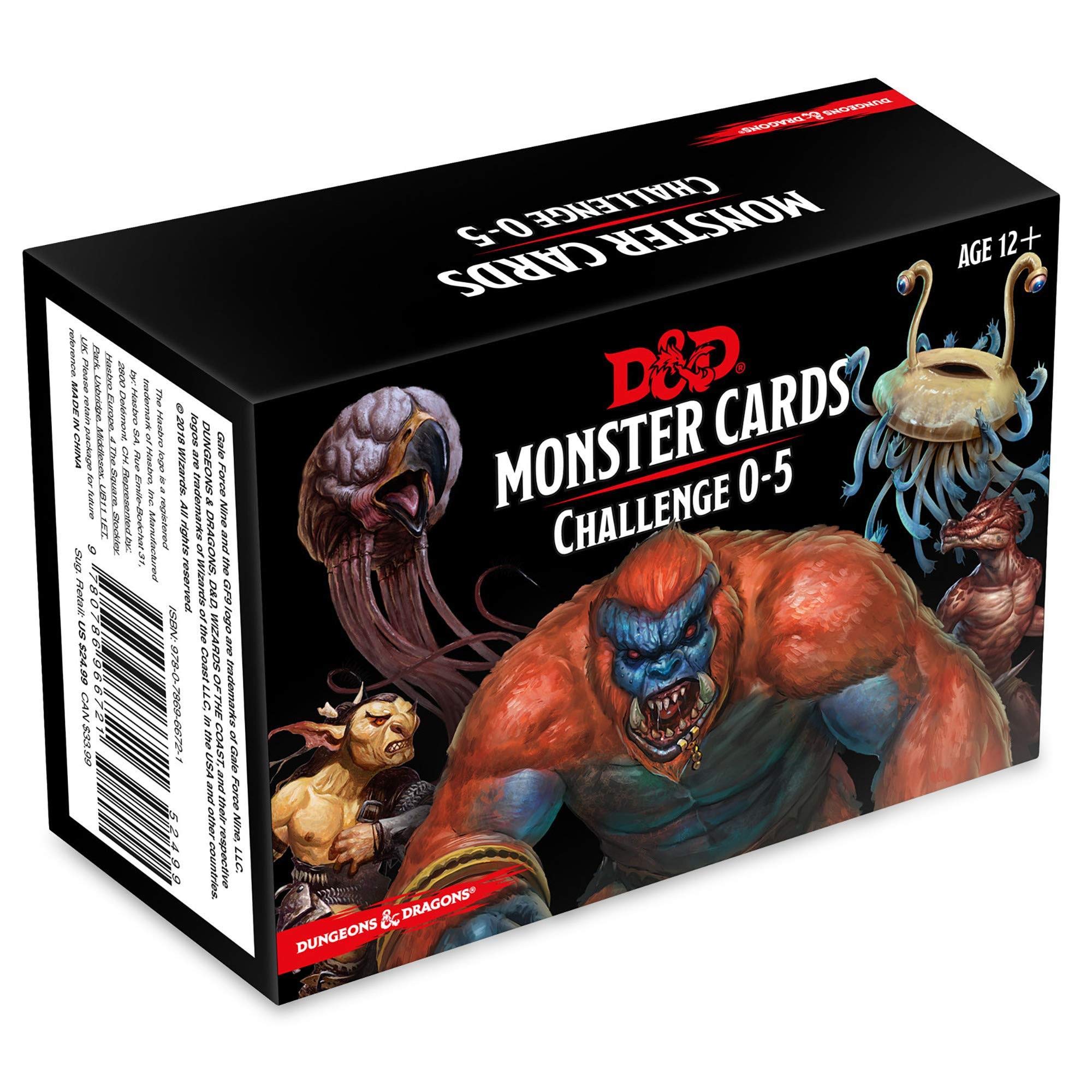 Challenge 0-5 Monster Cards
