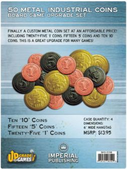 Board Game Upgrade Set - Metal Industrial Coins (50)