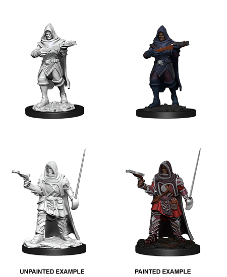 Pathfinder: Deep Cuts Unpainted Miniatures - Human Male Rogue (90168)