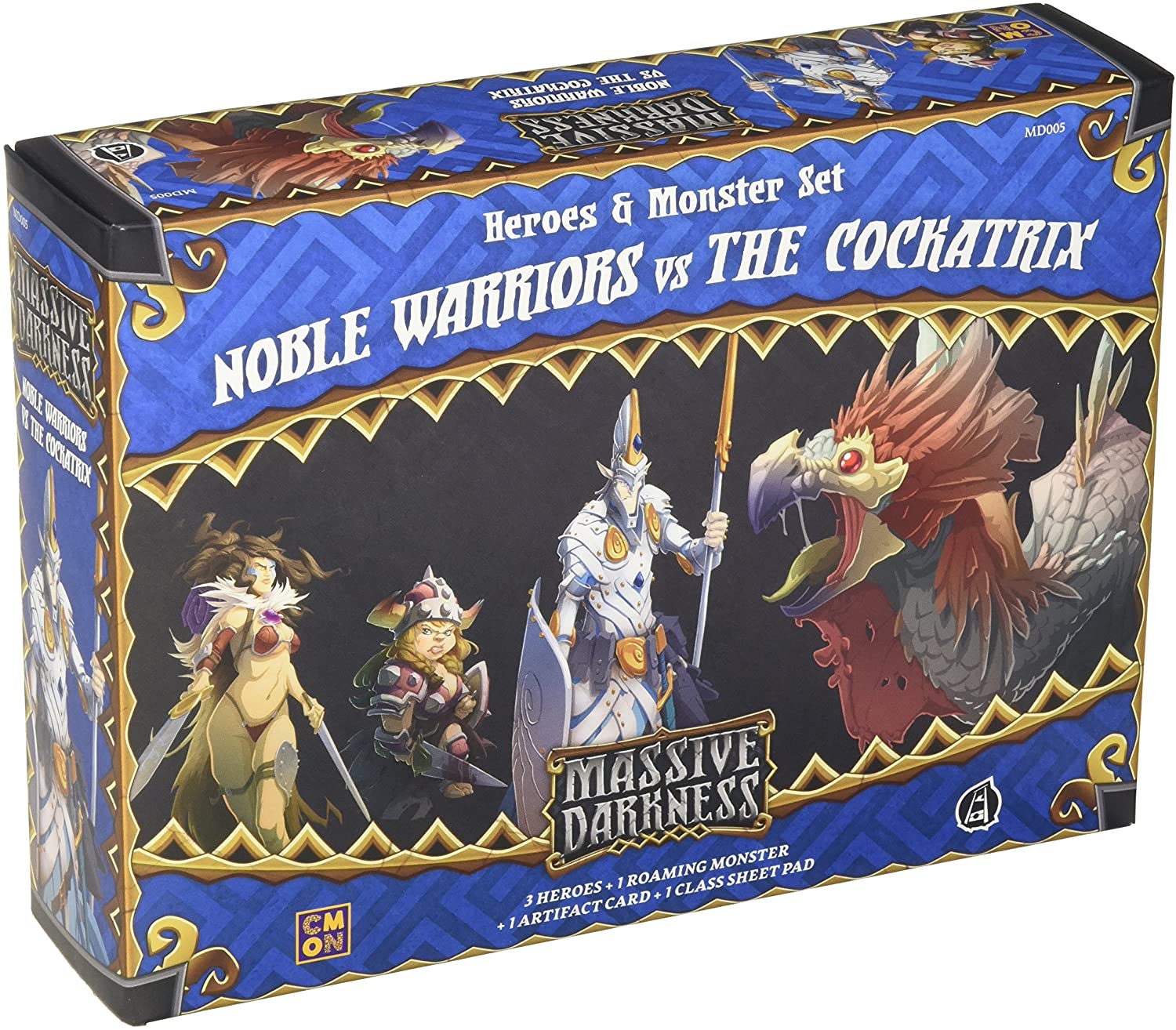 Massive Darkness - Noble Warriors vs The Cockatrix