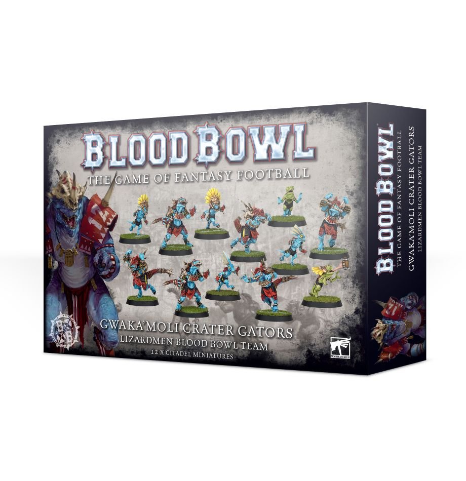 Blood Bowl - Lizardmen Team: Gwaka'Moli Crater Gators