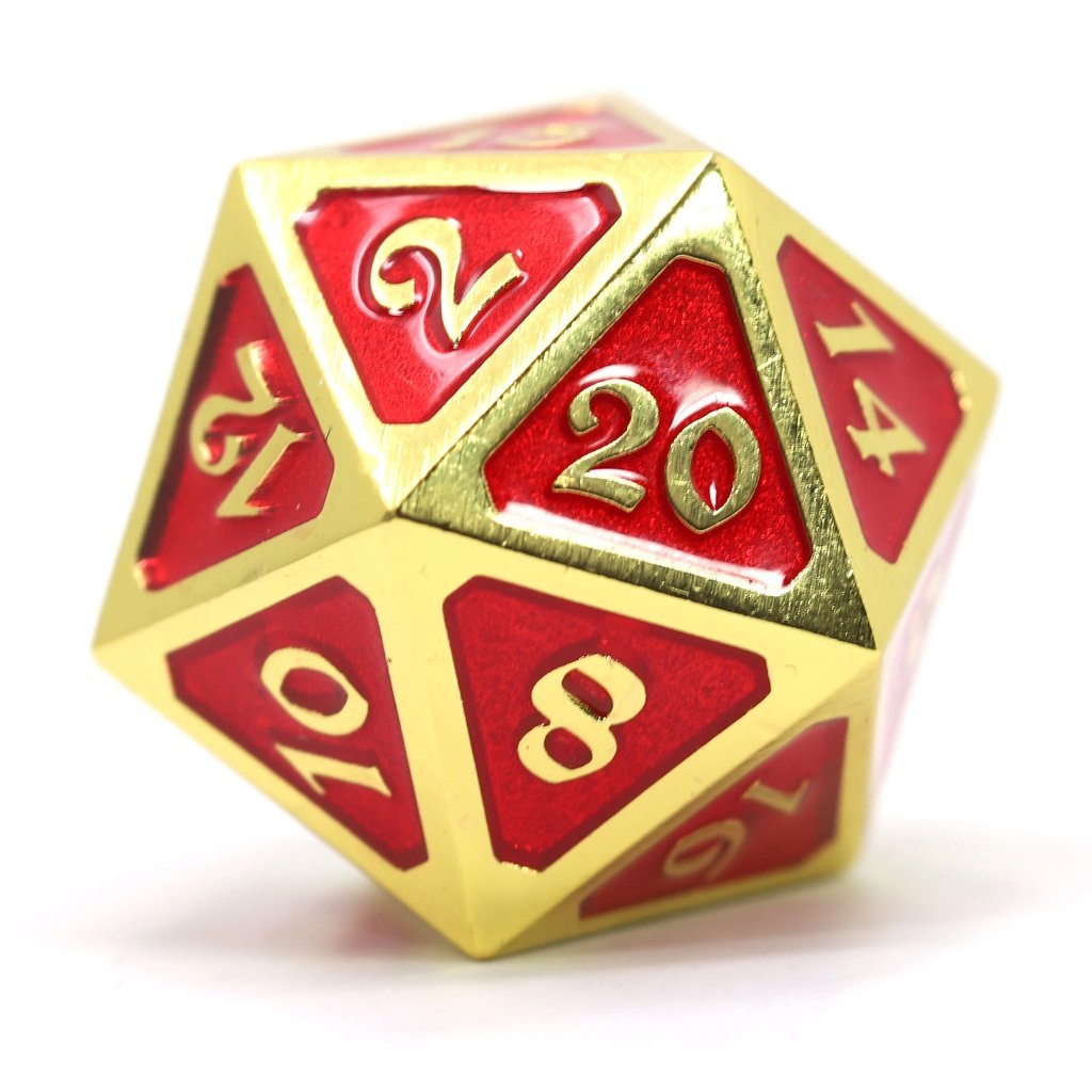 Mythica: Dire D20 - Gold Ruby