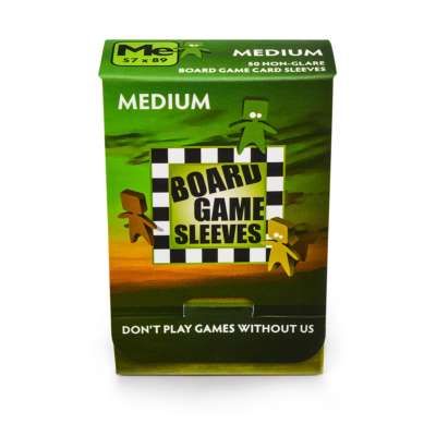 No Glare Medium Board Game Sleeves 57x89mm (50)
