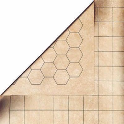 Double-Sided Battlemat w/ 1.5 Inch Squares/Hexes