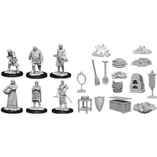 Wizkids: Deep Cuts Unpainted Miniatures - Castle: Kingdom Retainers