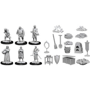 Wizkids: Deep Cuts Unpainted Miniatures - Castle: Kingdom Retainers