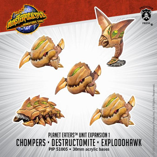 Monsterpocalypse - Chompers, Destrugtomite & Explodohawk
