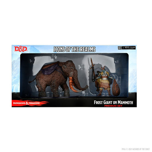 Icons of the Realms: Snowbound - Frost Giant on Mammoth