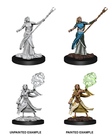 Nolzur's Marvelous Unpainted Miniatures - Female Elf Sorcerer