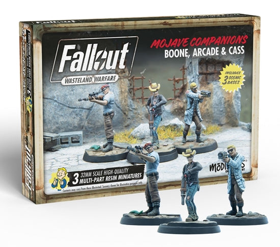 Fallout: Wasteland Warfare - Mojave Companions: Boone, Arcade, & Cass