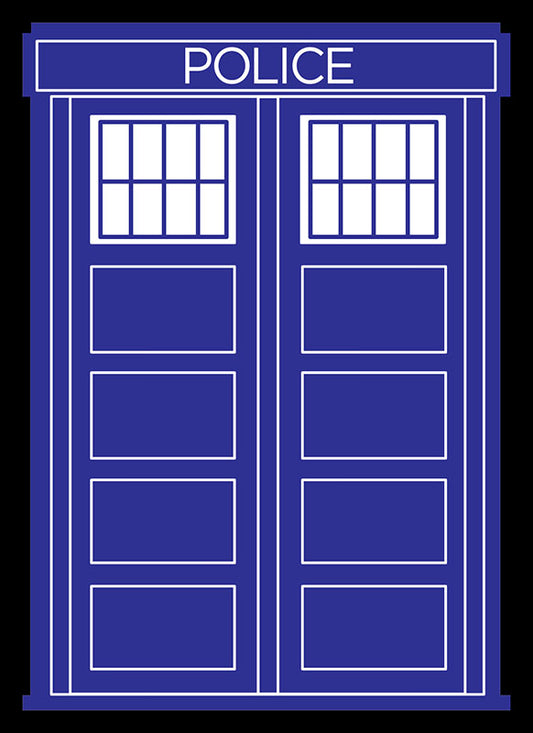 Police Box Black Border Sleeves (50)