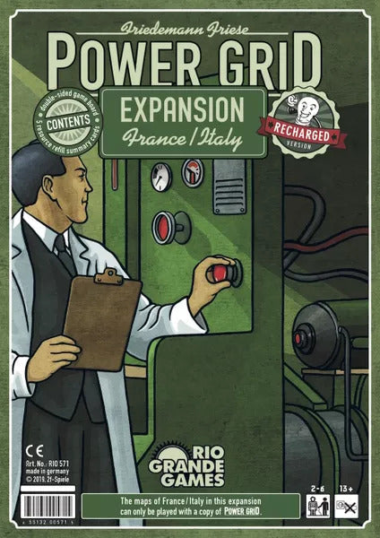 (BSG Certified USED) Power Grid: Recharged - France & Italy