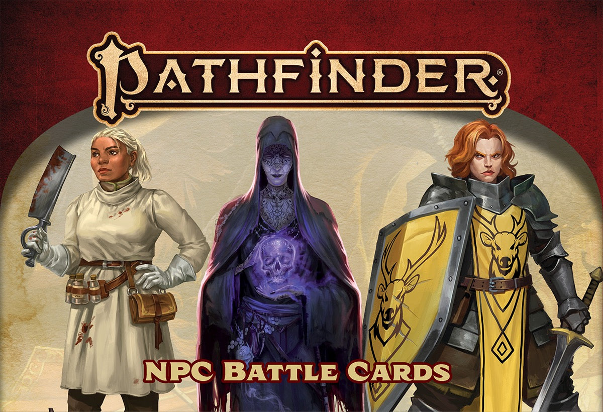 (BSG Certified USED) Pathfinder: RPG - NPC Battle Cards