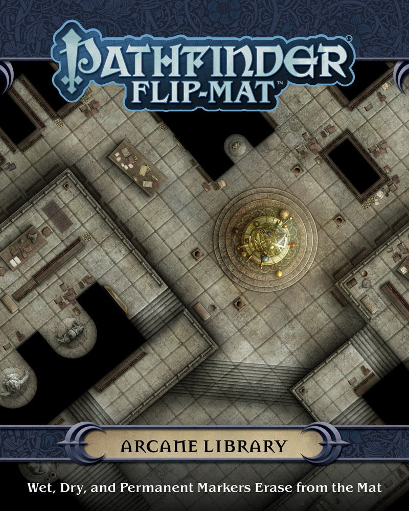 (BSG Certified USED) Pathfinder: RPG - Flip Mat: Arcane Library
