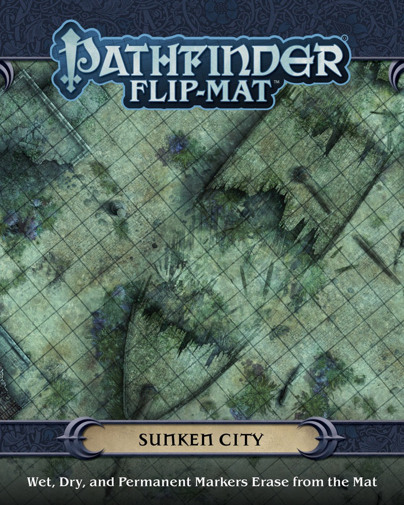 (BSG Certified USED) Pathfinder: RPG - Flip Mat: Sunken City