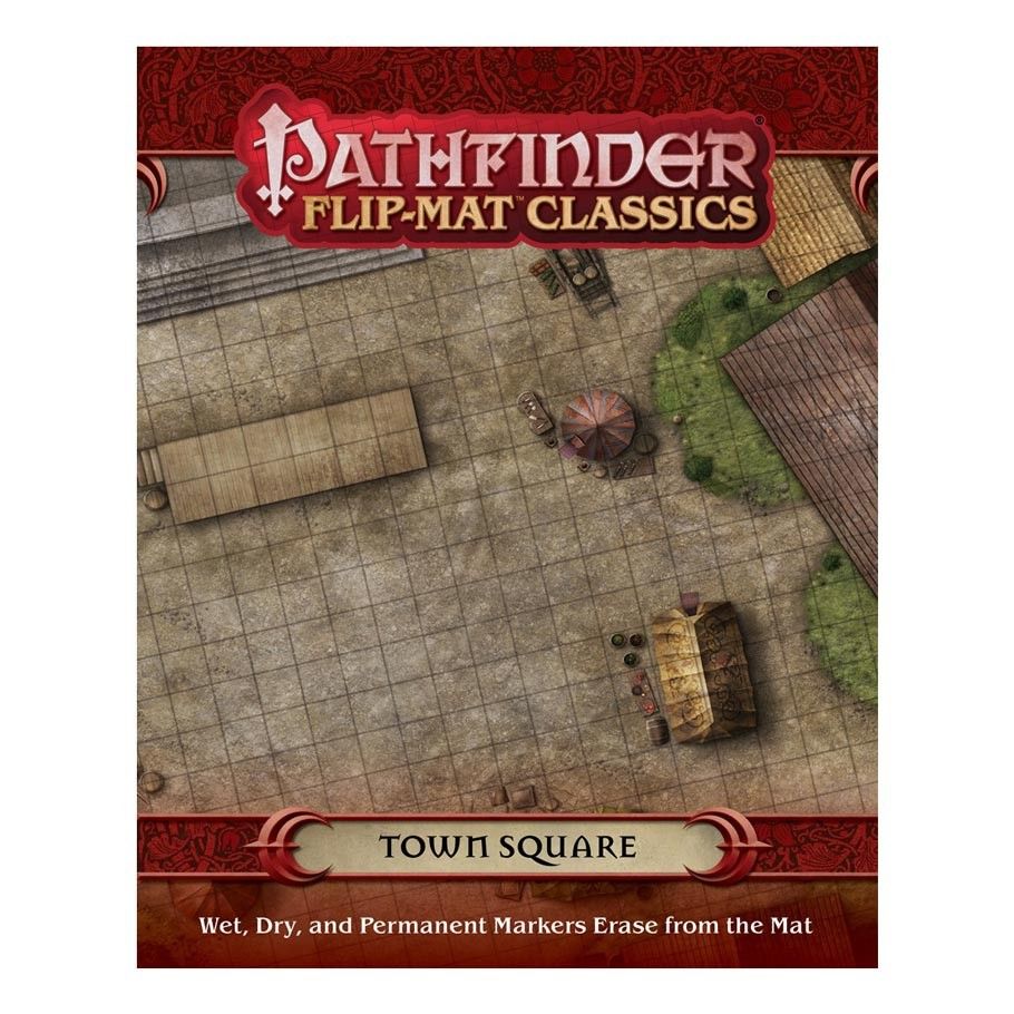 (BSG Certified USED) Pathfinder: RPG - Flip-Mat Classics: Town Square