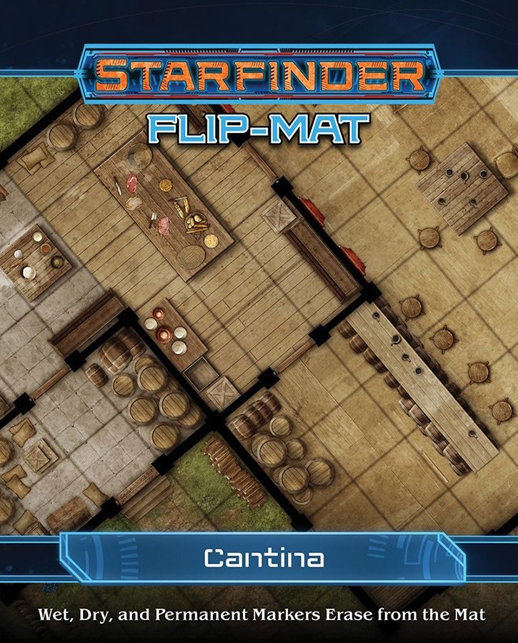 (BSG Certified USED) Starfinder: RPG - Flip-Mat: Cantina