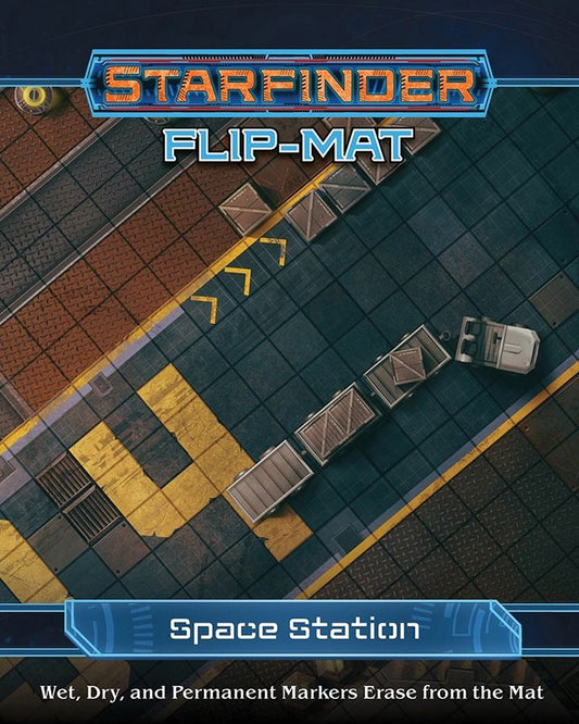 (BSG Certified USED) Starfinder: RPG - Flip-Mat: Space Station