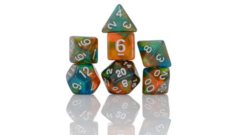 RPG Dice Set - Persimmon Punch (7)