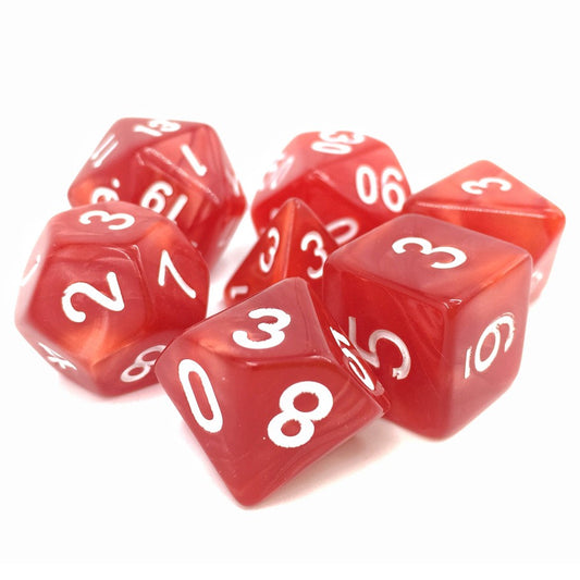 Dargon's Dice - Berserker's Rage: Red Pearl Opaque