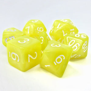 Dargon's Dice - Golden Charm: Yellow Pearl Opaque