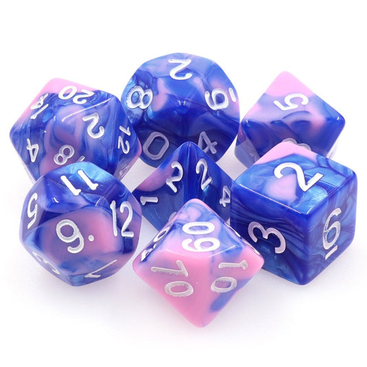 Dargon's Dice - Triton's Scales: Blue/Pink Fusion