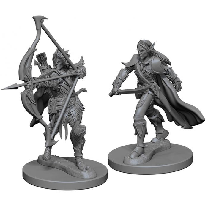 Pathfinder: Deep Cuts Unpainted Miniatures - Elf Male Fighter