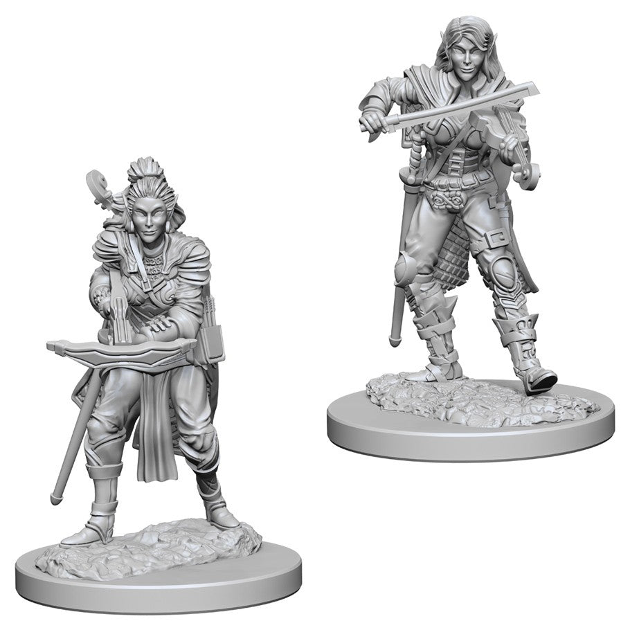 Pathfinder: Deep Cuts Unpainted Miniatures - Elf Female Bard