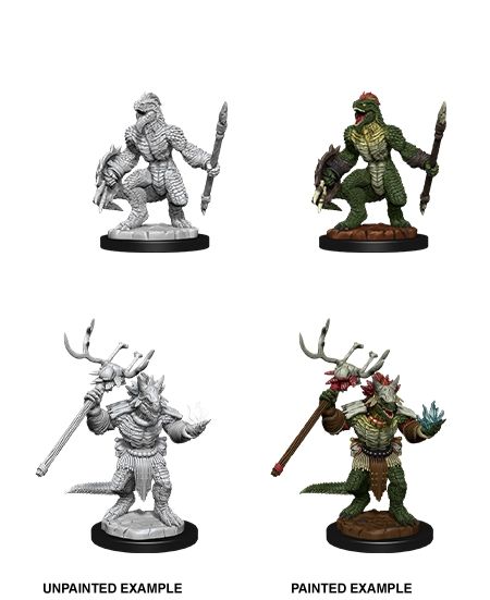 Nolzur's Marvelous Unpainted Miniatures - Lizardfolk & Lizardfolk Shaman