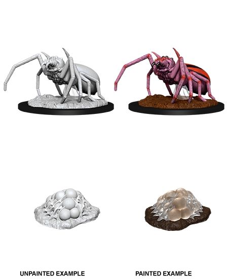 Nolzur's Marvelous Unpainted Miniatures - Giant Spider & Egg Clutch