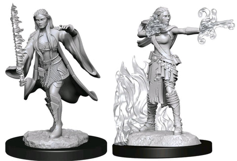 Nolzur's Marvelous Unpainted Miniatures - Multiclass Warlock + Sorcerer Female