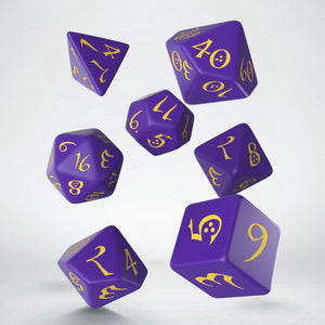 RPG Dice Set - Classic: Purple & Yellow (7)