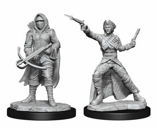 Wizkids: Deep Cuts Unpainted Miniatures - Bounty Hunter & Outlaw
