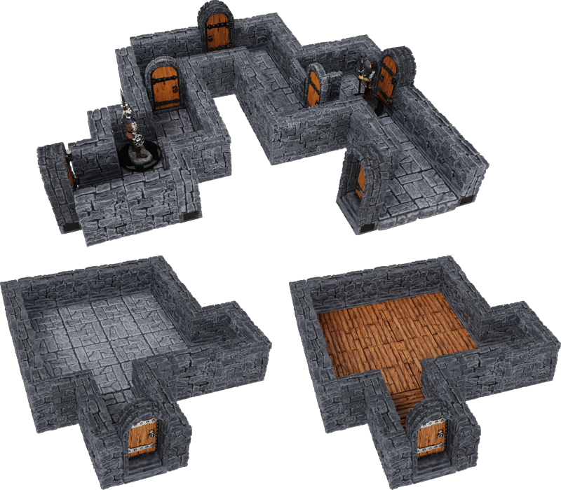 WarLock Tiles - Dungeon Tiles: 1" Straight Walls Expansion