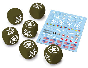 World of Tanks: Miniatures Game - American Upgrade Dice and Decal Pack