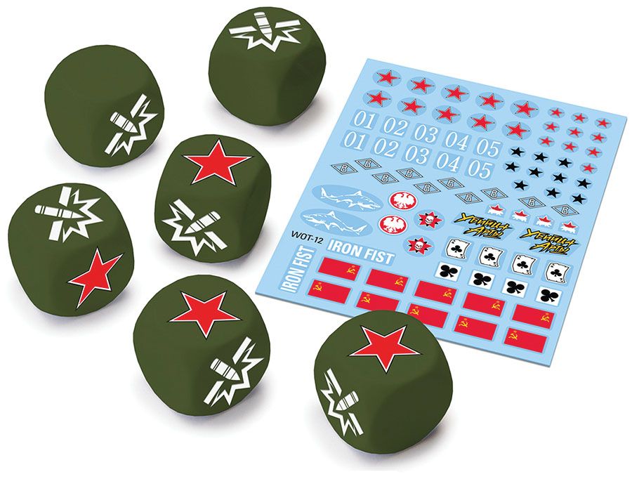World of Tanks: Miniatures Game - Soviet Upgrade Dice and Decal Pack