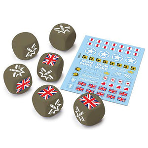 World of Tanks: Miniatures Game - British Upgrade Dice and Decal Pack