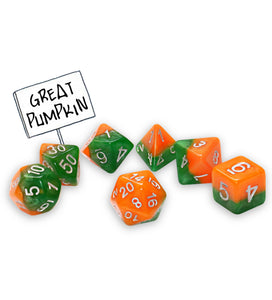 Halfsies Dice: Poly - Great Pumpkin (7)