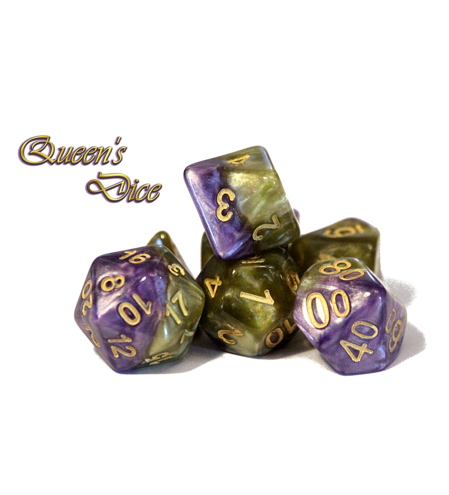 Halfsies Dice: Poly - Queen's Dice (7)