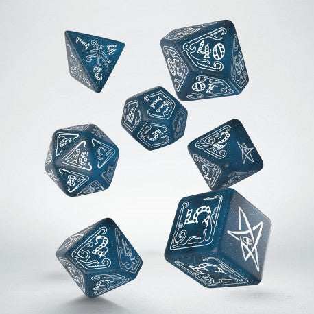 RPG Dice Set - Call of Cthulhu: Abyssal & White (7)