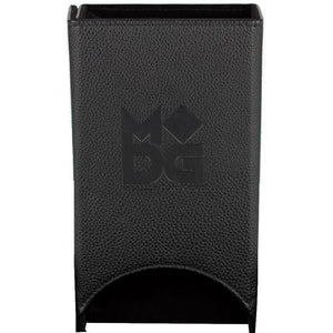 Fold Up Leather Dice Tower - Black