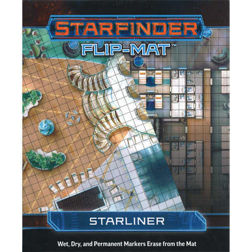 (BSG Certified USED) Starfinder: RPG - Flip-Mat: Starliner